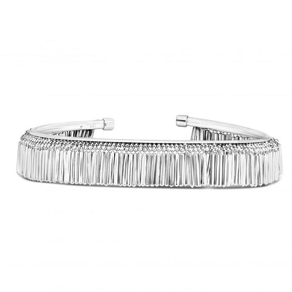 Bead and Fringe Bracelet - Sterling Silver